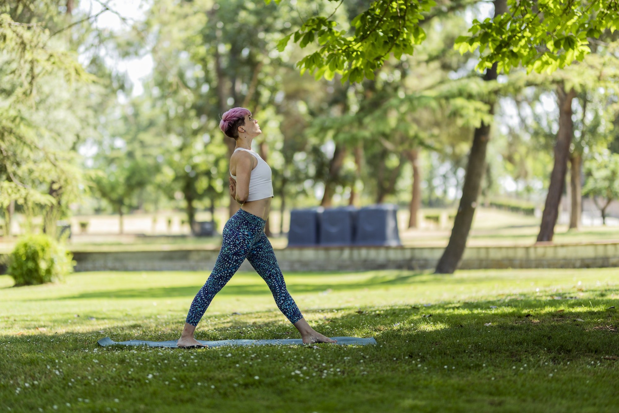 Yoga at morning