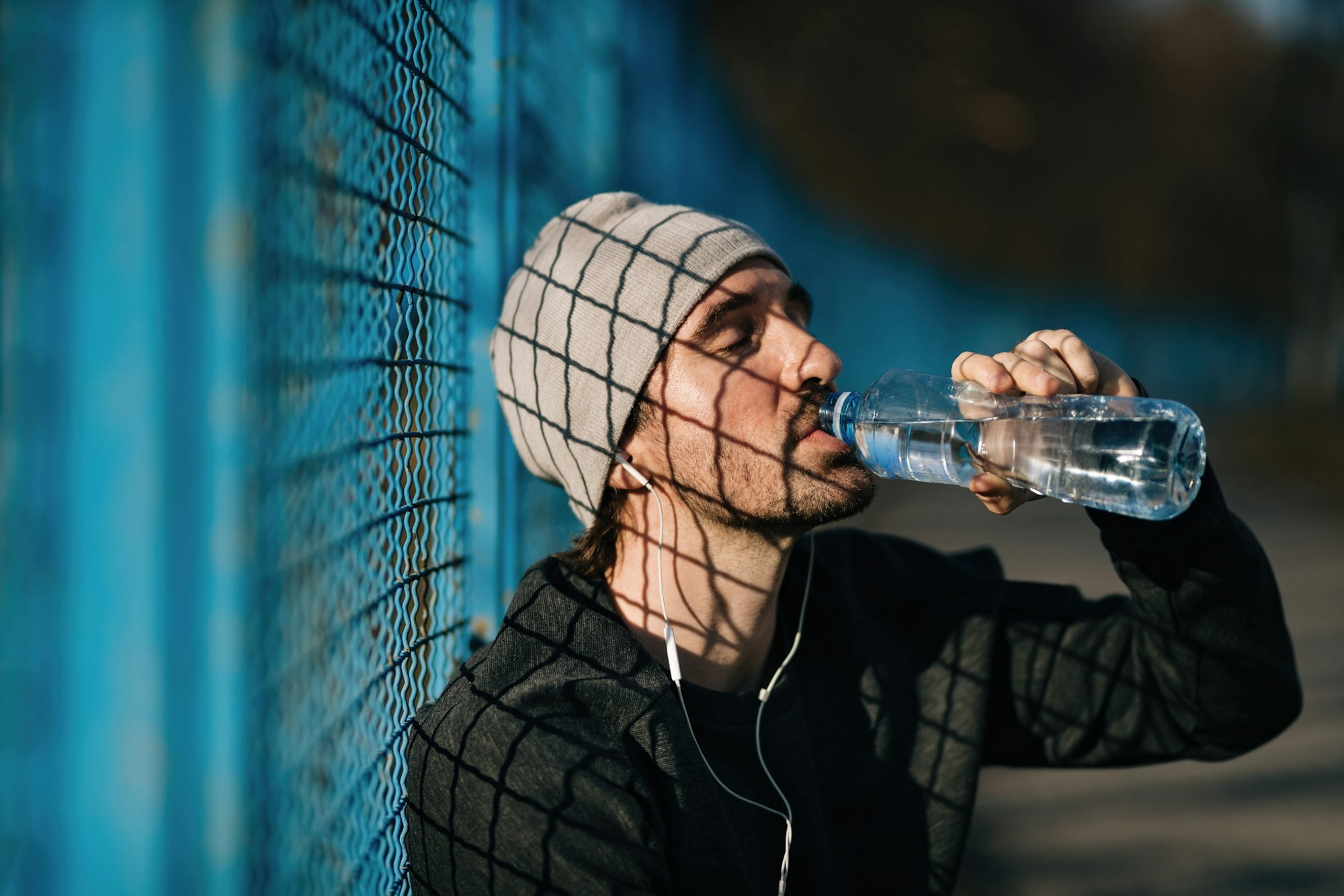 Staying hydrated during sports training!